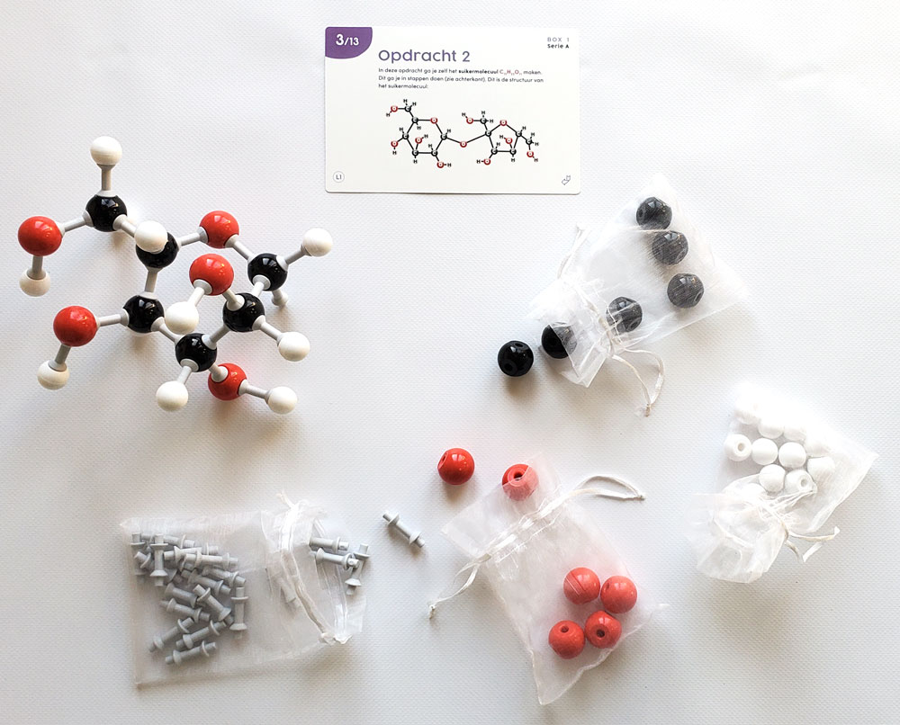 Maak een suikermolecuul
